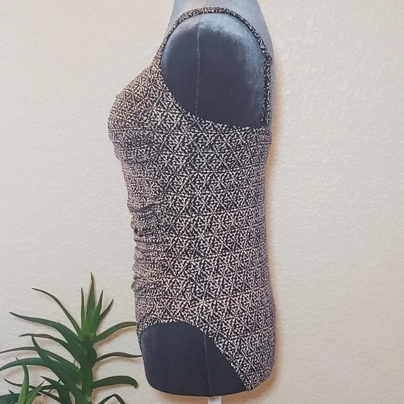 Niptuck Swim 'Joanne' Nautical Foil Print Navy & Gold One-Piece Swimsuit -Size 8 - Picture 7 of 15